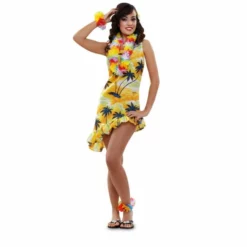 Disfracesjarana Disfraz De Hawaiana Amarilla