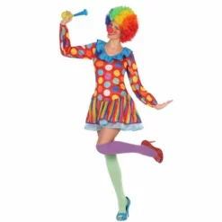 Disfracesjarana Disfraz Payasa Multicolor