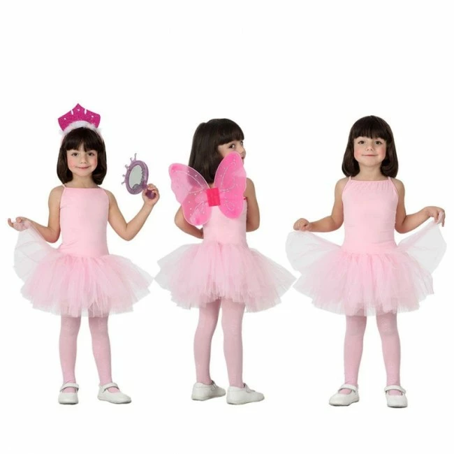 Disfracesjarana Disfraz De Bailarina - Rosa 1 Disfracesjarana Disfraz De Bailarina - Rosa