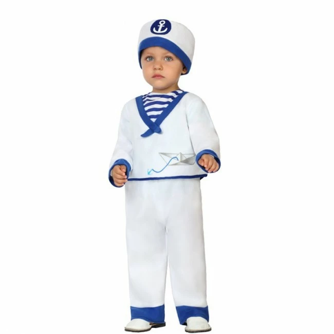 Disfracesjarana Disfraz Marinero Blanco Bebé 1 Disfracesjarana Disfraz Marinero Blanco Bebé