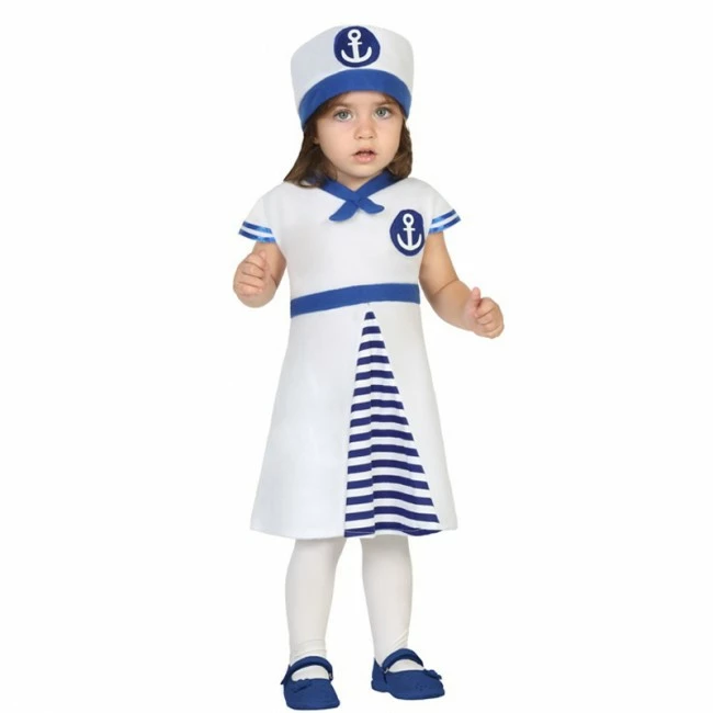Disfracesjarana Disfraz Marinera Blanca Bebé 1 Disfracesjarana Disfraz Marinera Blanca Bebé