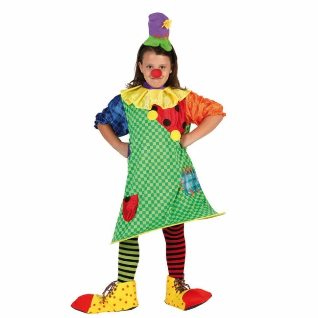 Disfracesjarana Disfraz De Payasa Con Aro Niña 1 Disfracesjarana Disfraz De Payasa Con Aro Niña