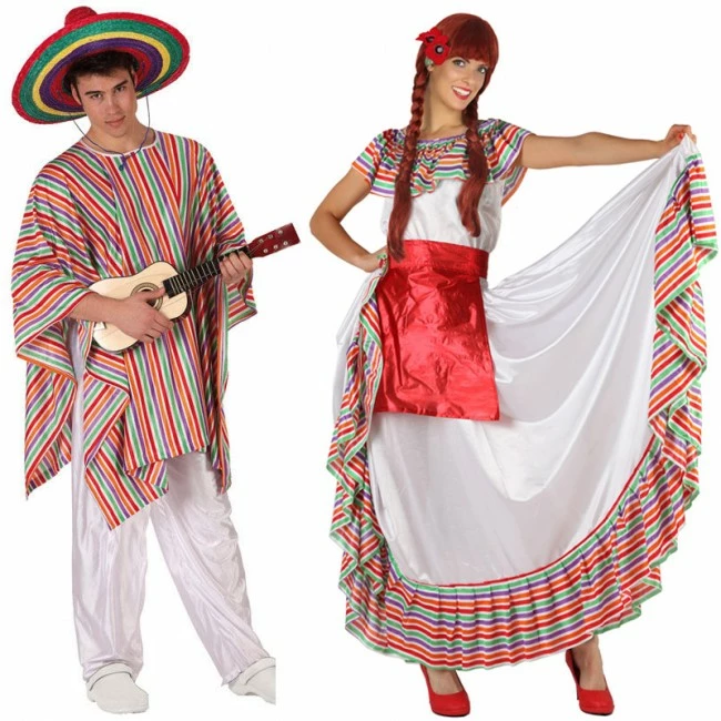 Disfracesjarana Pareja Mejicanos Adulto 1 Disfracesjarana Pareja Mejicanos Adulto