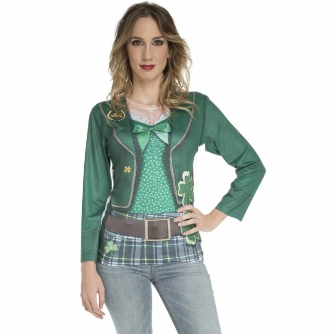 Disfracesjarana Disfraz Camiseta Saint Patrick’s Day Mujer 1 Disfracesjarana Disfraz Camiseta Saint Patrick’s Day Mujer