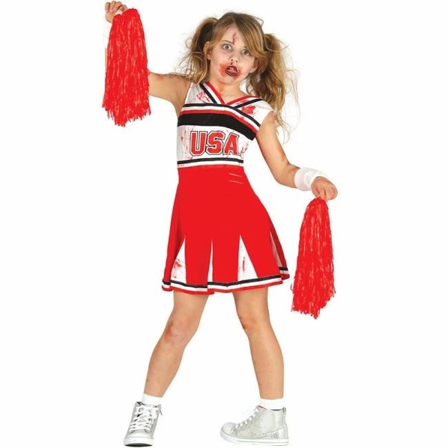 Disfracesjarana Disfraz De Animadora Zombie Para Niña 1 Disfracesjarana Disfraz De Animadora Zombie Para Niña