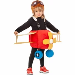 Disfracesjarana Disfraz De Avión Con Piloto Para Niño