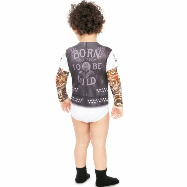 Disfracesjarana Disfraz De Body Motorista Para Bebé 2 Disfracesjarana Disfraz De Body Motorista Para Bebé - Imagen 2