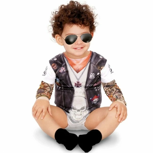 Disfracesjarana Disfraz De Body Motorista Para Bebé 1 Disfracesjarana Disfraz De Body Motorista Para Bebé