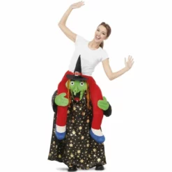 Disfracesjarana Disfraz De Bruja Halloween A Hombros Para Adulto