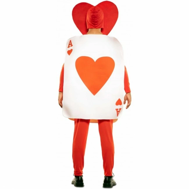 Disfracesjarana Disfraz De Carta As De Corazones Para Adulto 3 Disfracesjarana Disfraz De Carta As De Corazones Para Adulto - Imagen 3