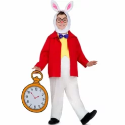 Disfracesjarana Disfraz De Conejo Blanco Del Cuento De Alicia Para Niño