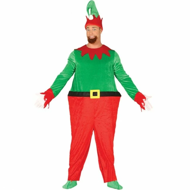 Disfracesjarana Disfraz De Elfo Gordinflón Para Hombre 1 Disfracesjarana Disfraz De Elfo Gordinflón Para Hombre