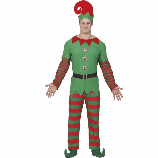 Disfracesjarana Disfraz De Elfo Papá Noel Para Hombre 1 Disfracesjarana Disfraz De Elfo Papá Noel Para Hombre