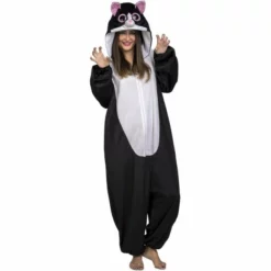 Disfracesjarana Disfraz De Gato Negro Big Eyes Para Adulto