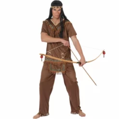Disfracesjarana Disfraz De Jefe Indio Marrón
