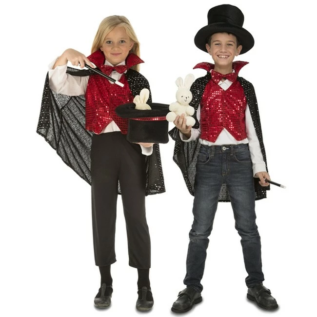Disfracesjarana Disfraz De Mago Chistera Con Accesorios Para Niños 1 Disfracesjarana Disfraz De Mago Chistera Con Accesorios Para Niños