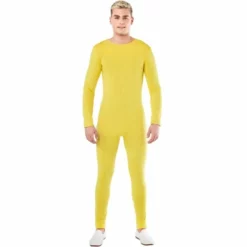Disfracesjarana Disfraz De Maillot Amarillo Spandex Para Hombre