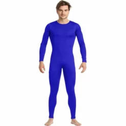 Disfracesjarana Disfraz De Maillot Azul Spandex Para Hombre