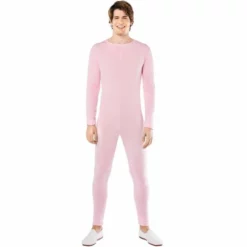 Disfracesjarana Disfraz De Maillot Rosa Spandex Para Hombre