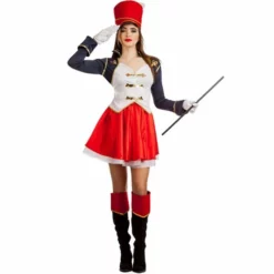 Disfracesjarana Disfraz De Majorette Soldado Para Mujer