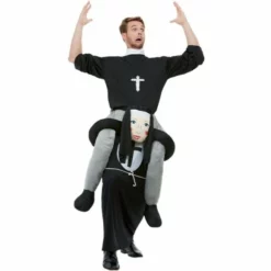 Disfracesjarana Disfraz De Monja A Hombros Para Adulto