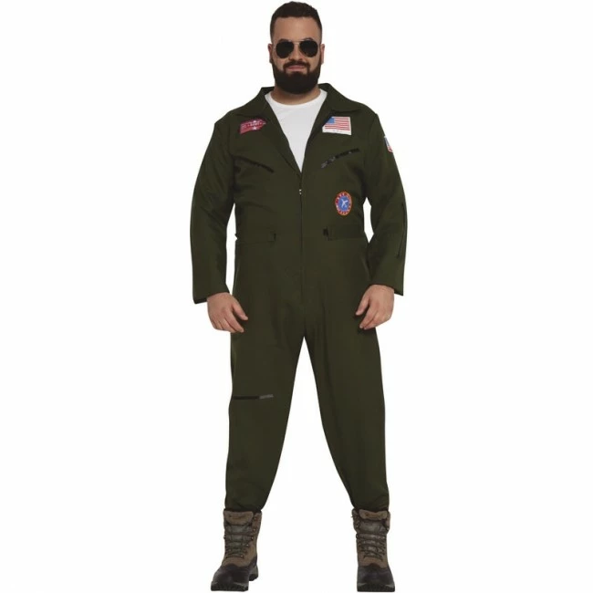 Disfracesjarana Disfraz De Piloto Combate Para Hombre 1 Disfracesjarana Disfraz De Piloto Combate Para Hombre