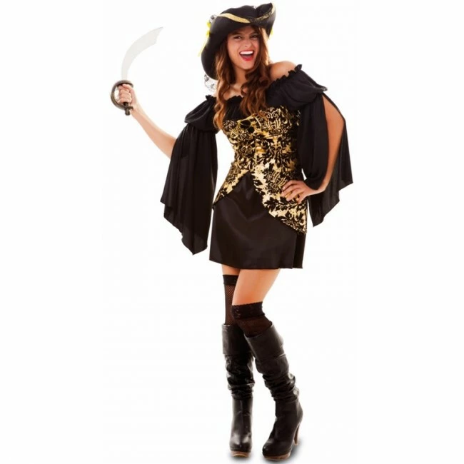 Disfracesjarana Disfraz De Pirata Dorada Para Mujer 1 Disfracesjarana Disfraz De Pirata Dorada Para Mujer