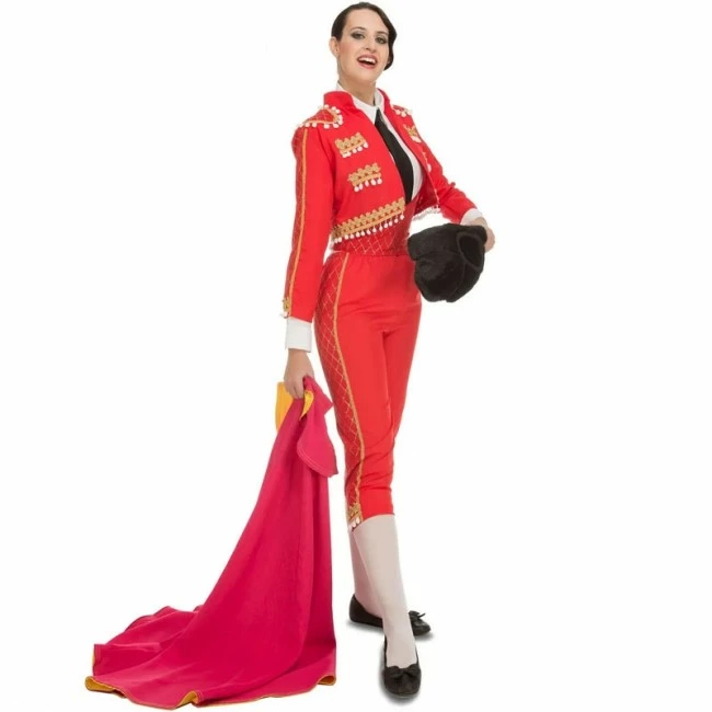 Disfracesjarana Disfraz De Torera Roja Para Mujer 1 Disfracesjarana Disfraz De Torera Roja Para Mujer