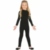 Disfracesjarana Disfraz De Maillot Negro Spandex Infantil