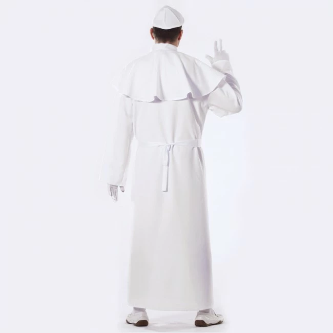 Disfracesjarana Disfraz De Papa De Roma Blanco 2 Disfracesjarana Disfraz De Papa De Roma Blanco - Imagen 2