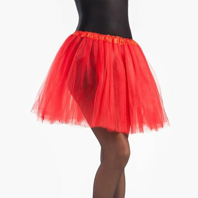 Disfracesjarana Falda Tutú Rojo Mujer 1 Disfracesjarana Falda Tutú Rojo Mujer