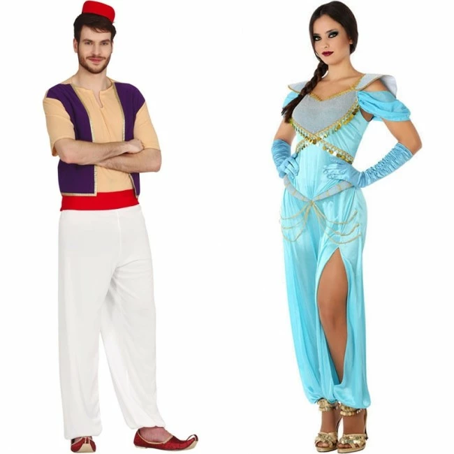Disfracesjarana Pareja Aladdin Y Jasmine 1 Disfracesjarana Pareja Aladdin Y Jasmine