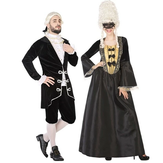 Disfracesjarana Pareja Cortesanos Época Negros 1 Disfracesjarana Pareja Cortesanos Época Negros