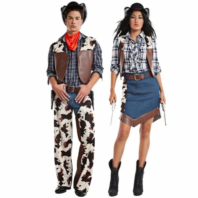 Disfracesjarana Pareja Vaqueros Salvaje Oeste 1 Disfracesjarana Pareja Vaqueros Salvaje Oeste