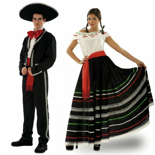 Disfracesjarana Pareja Mariachis Lujo 1 Disfracesjarana Pareja Mariachis Lujo