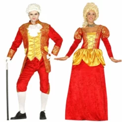 Disfracesjarana Pareja Marqueses Rojos