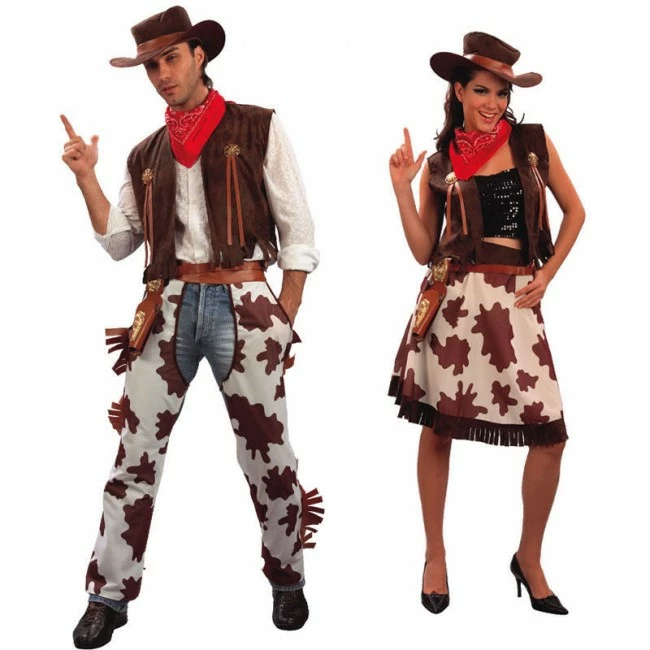 Disfracesjarana Pareja Vaqueros Para Adulto 1 Disfracesjarana Pareja Vaqueros Para Adulto